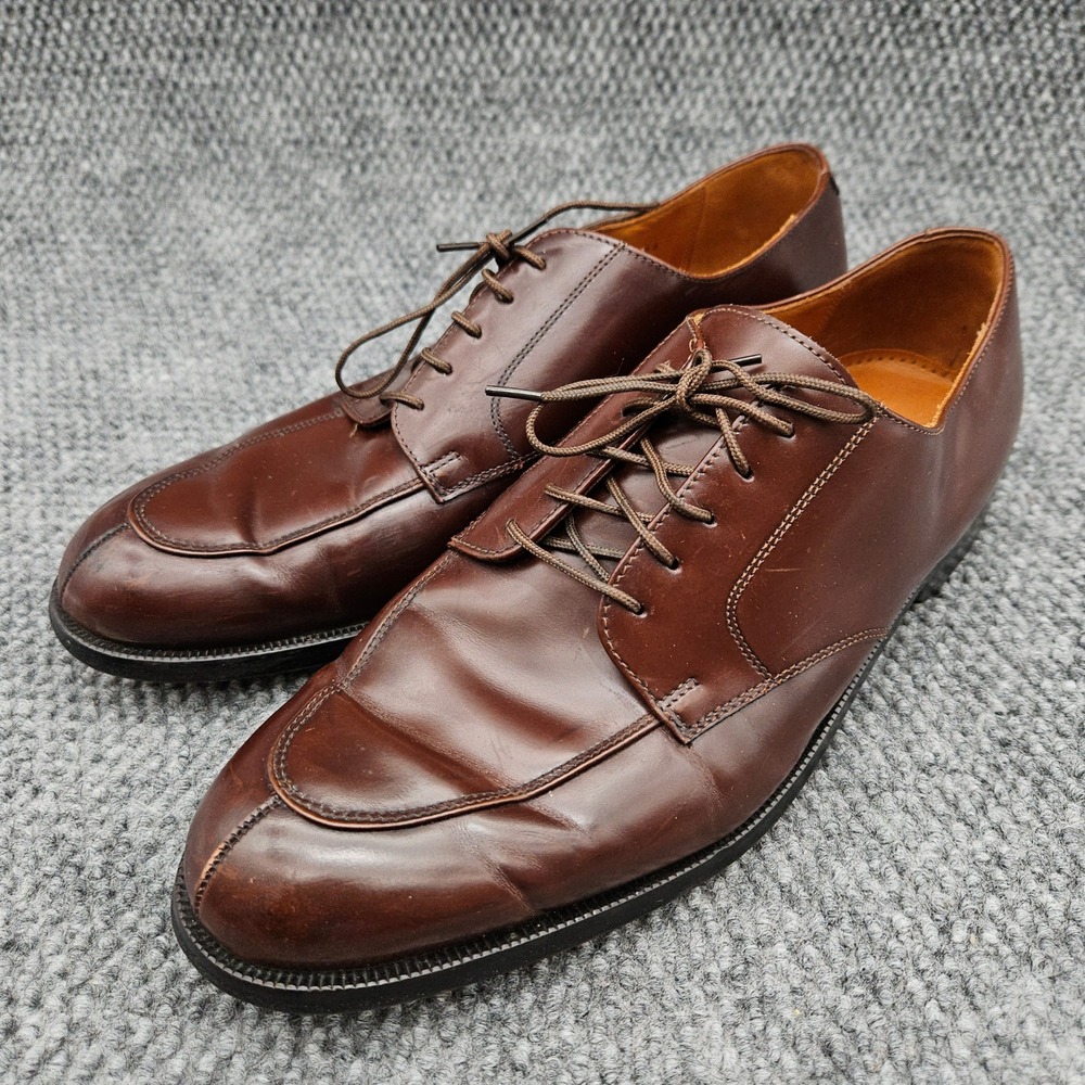 Johnston & Murphy (Men's 11 D) Brown Dress Shoes Split Toe Derby Classic